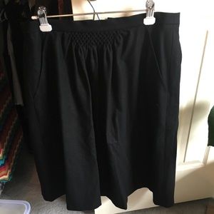 Vintage black wool skirt